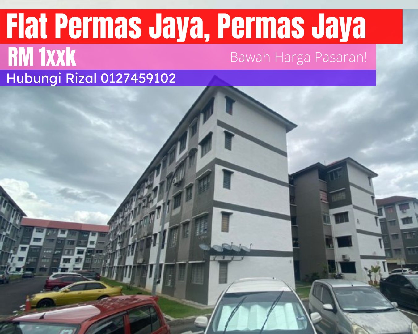 Flat Permas Jaya, Permas Jaya 7 , Bandar Baru Permas Jaya, Permas. Johor